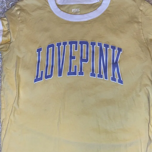 Victoria's Secret PINK Yellow T-shirt. - Picture 11 of 11